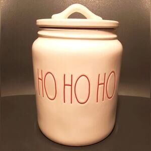 Rae Dunn Ho Ho Ho Canister NWOT
